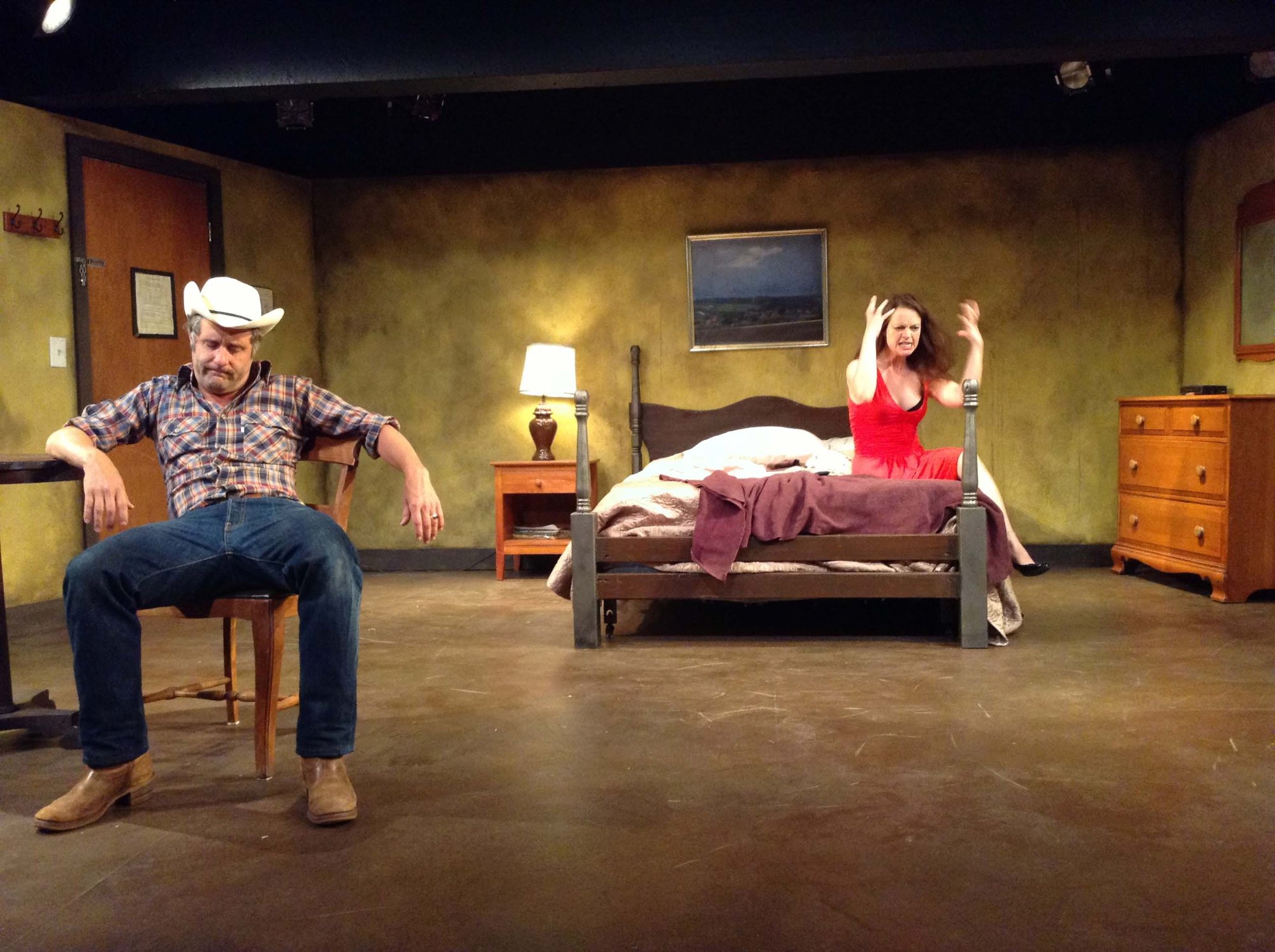 Stacy Fischer, Robert Kropf in Fool for Love, Harbor Stage Co. 2013