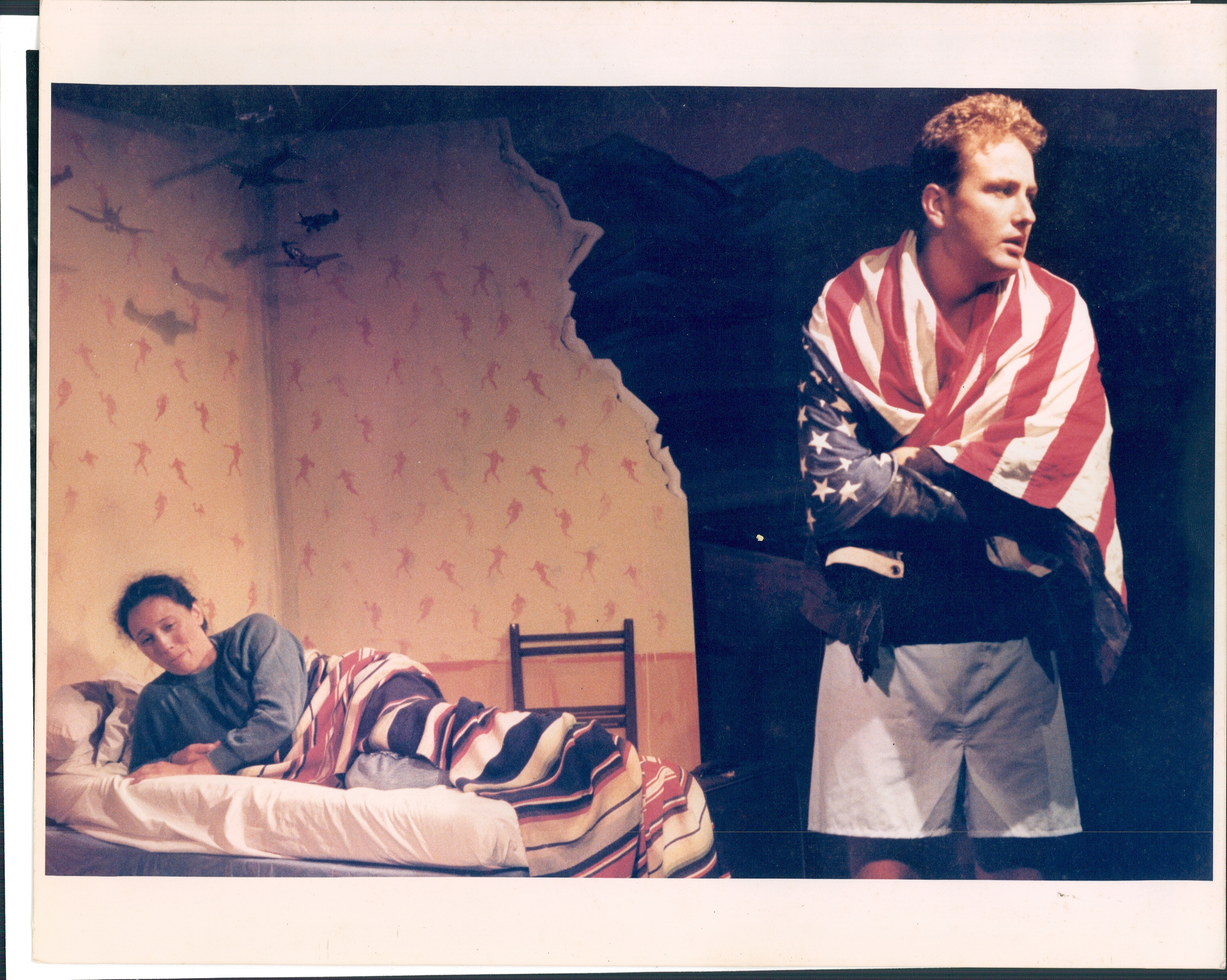 Judith Partelow and Gip Hoppe in A Lie of the Mind, WHAT 1987