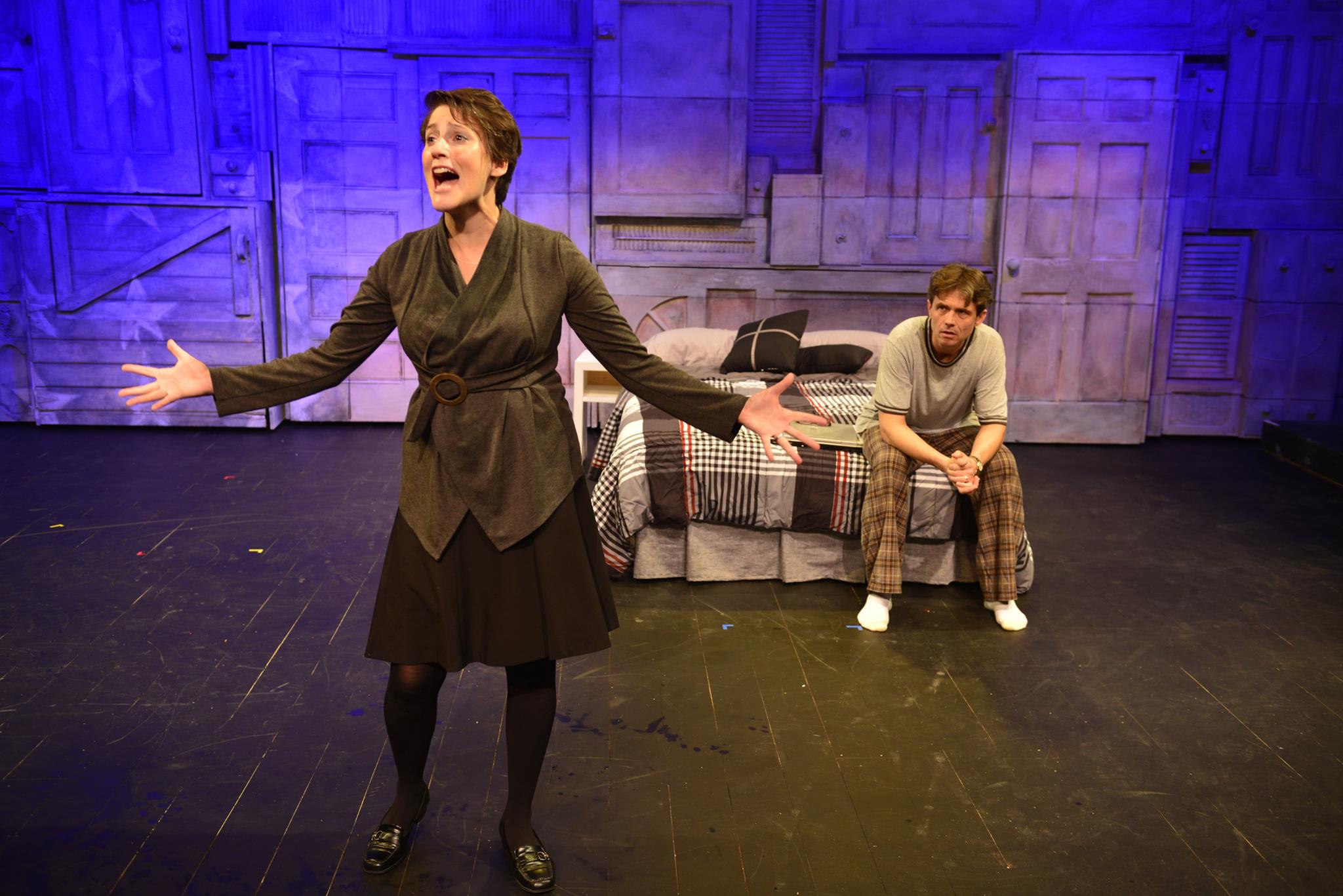 Amanda Collins, Lewis D. Wheeler in The Totalitarians, Gloucester Stage 2016