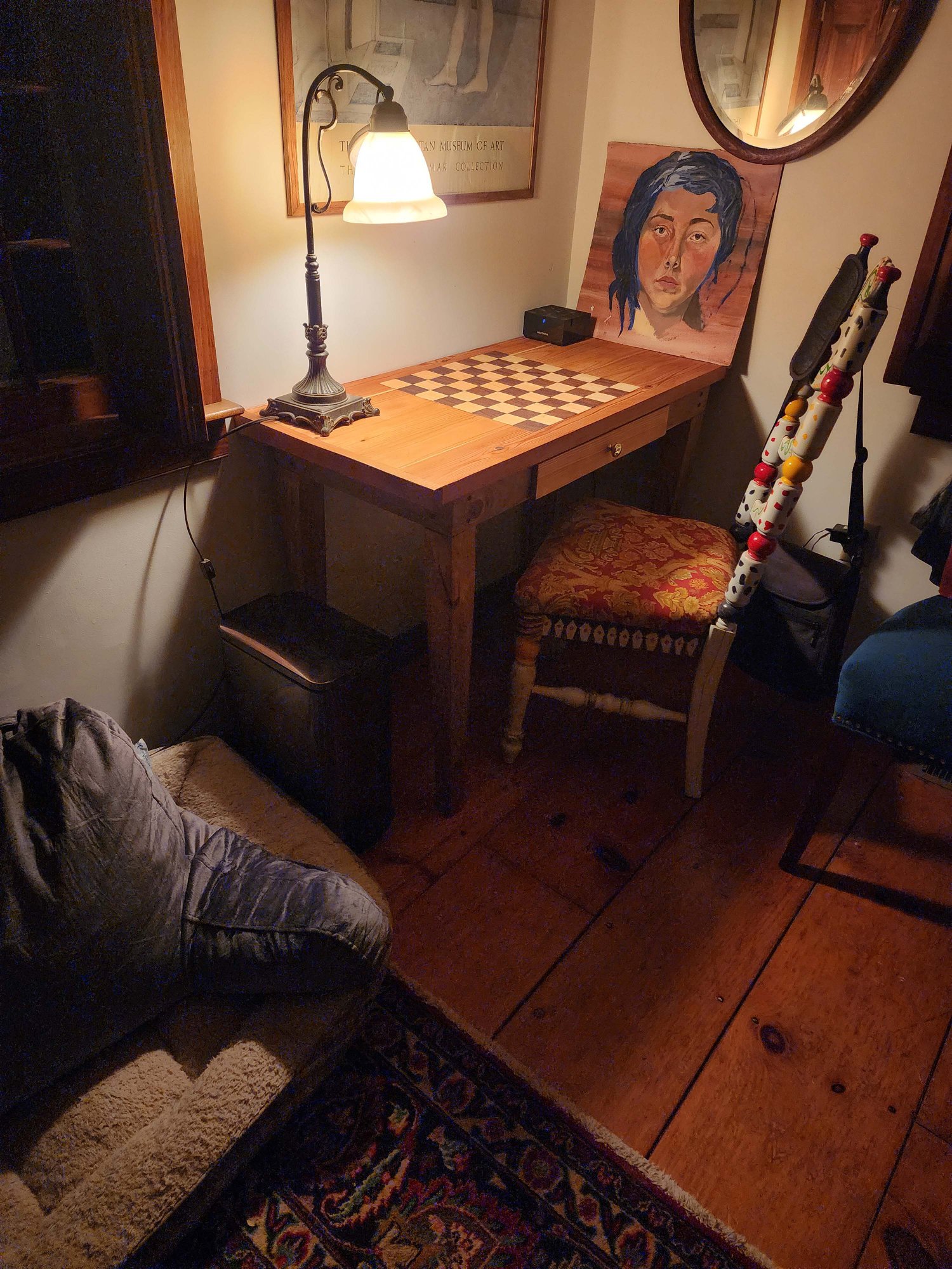 Woodwork — chess table finished