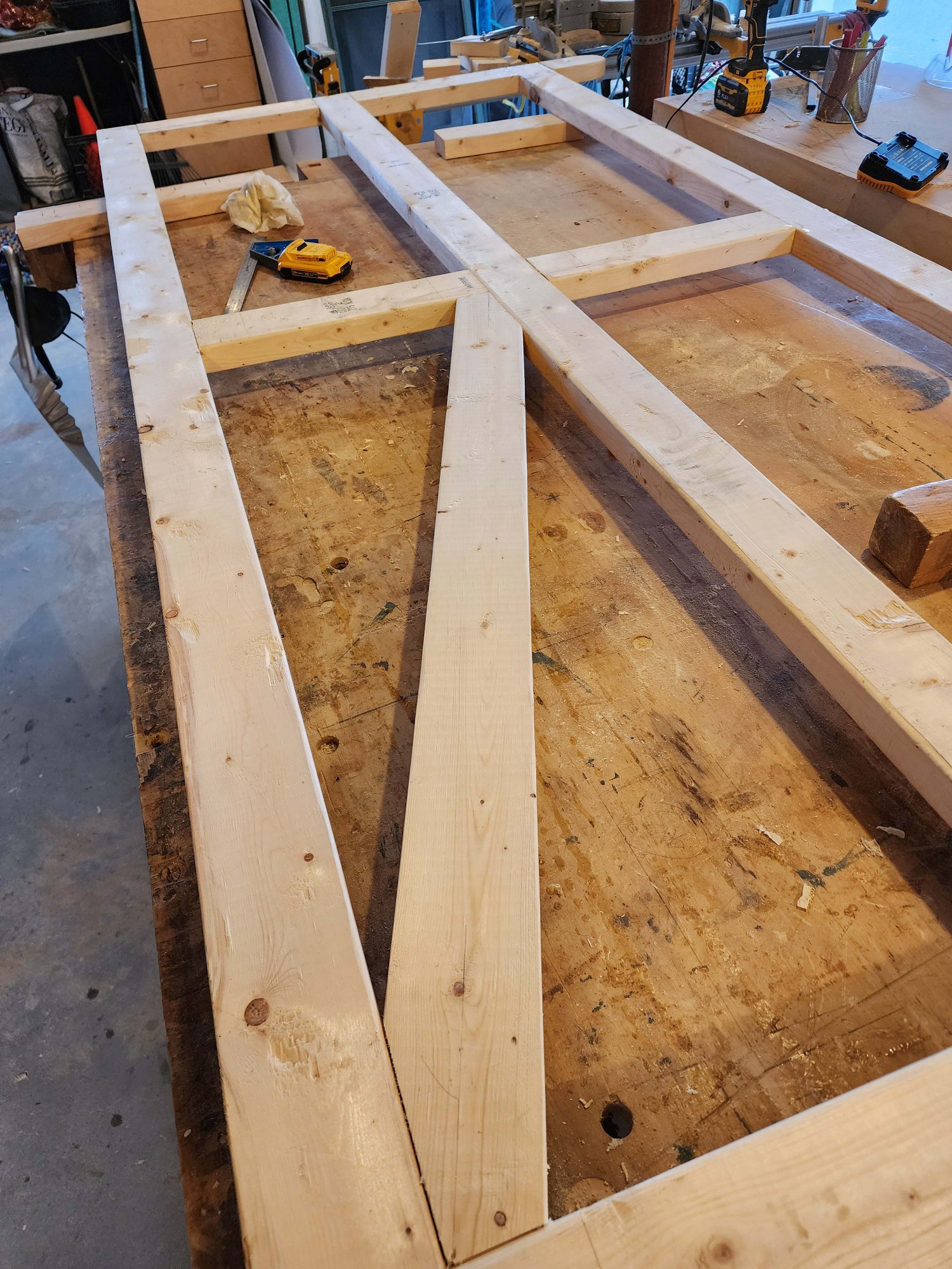 Woodwork — door frame layout