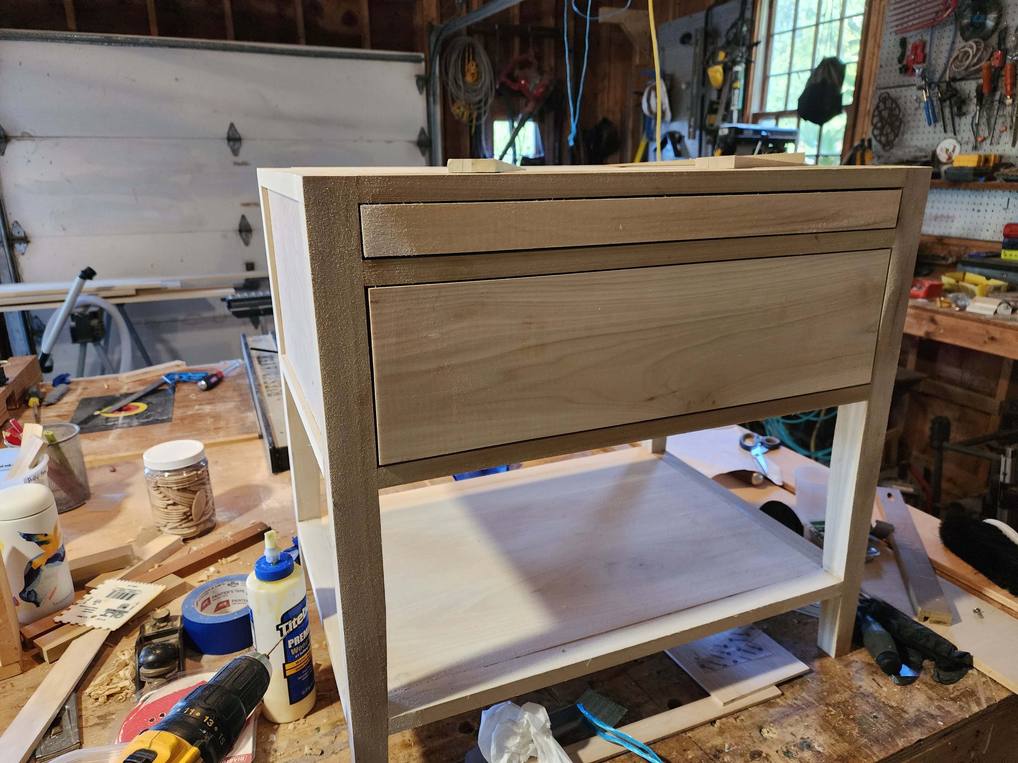 Woodwork — nightstand with drawers